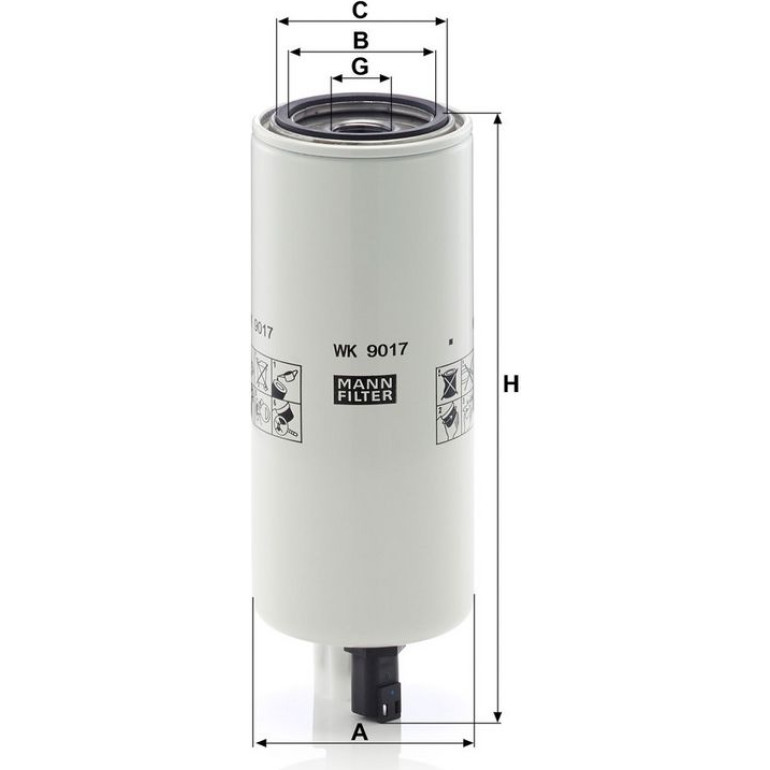 Kraftstofffilter WK 9017 X Kraftstofffilter WK 9017 X