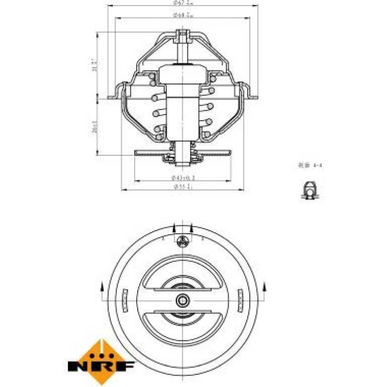 Thermostat, Kühlmittel 725158 Thermostat, Kühlmittel 725158