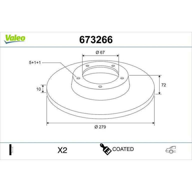Bremsscheibe 673266 Bremsscheibe 673266