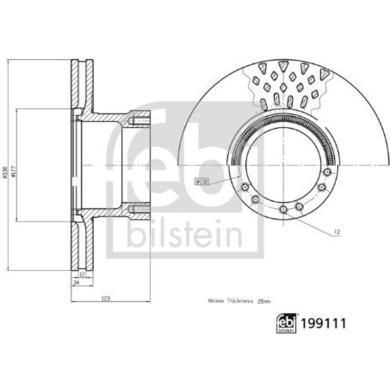 Bremsscheibe 199111 Bremsscheibe 199111