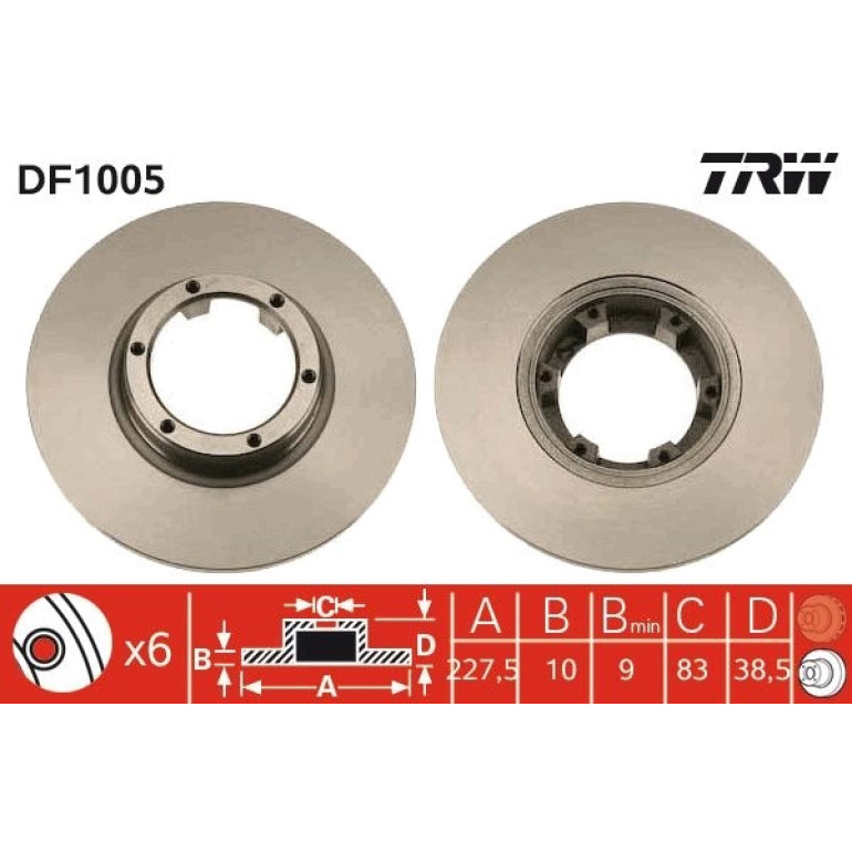 Bremsscheibe DF1005 Bremsscheibe DF1005