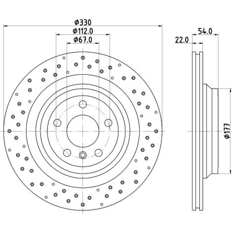 Bremsscheibe 8DD 355 122-551