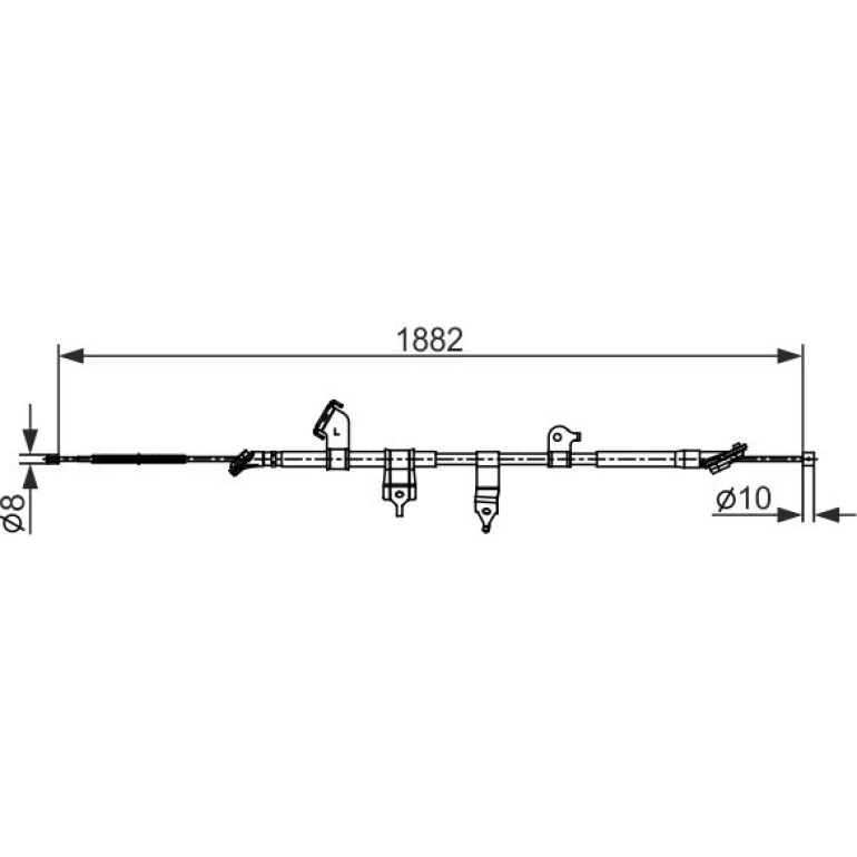 Seilzug, Feststellbremse 1 987 482 567 Seilzug, Feststellbremse 1 987 482 567