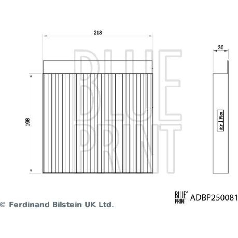 Filter, Innenraumluft ADBP250081 Filter, Innenraumluft ADBP250081