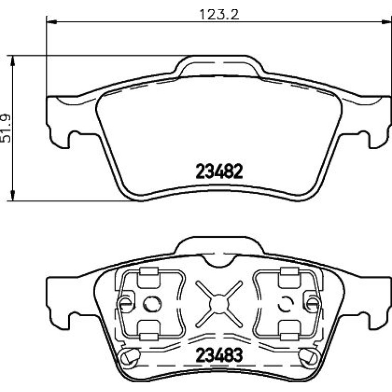 Bremsbelagsatz, Scheibenbremse 8DB 355 009-121