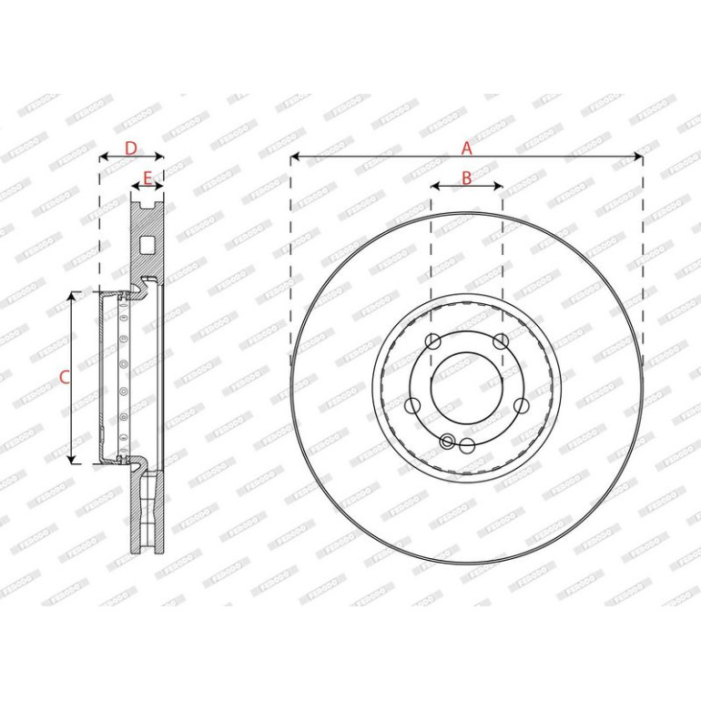 Bremsscheibe DDF2713VC-1