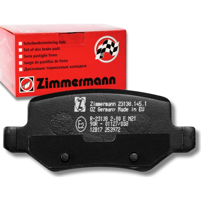 ZIMMERMANN 23138.145.2 Bremsbeläge mit Schrauben und Feder