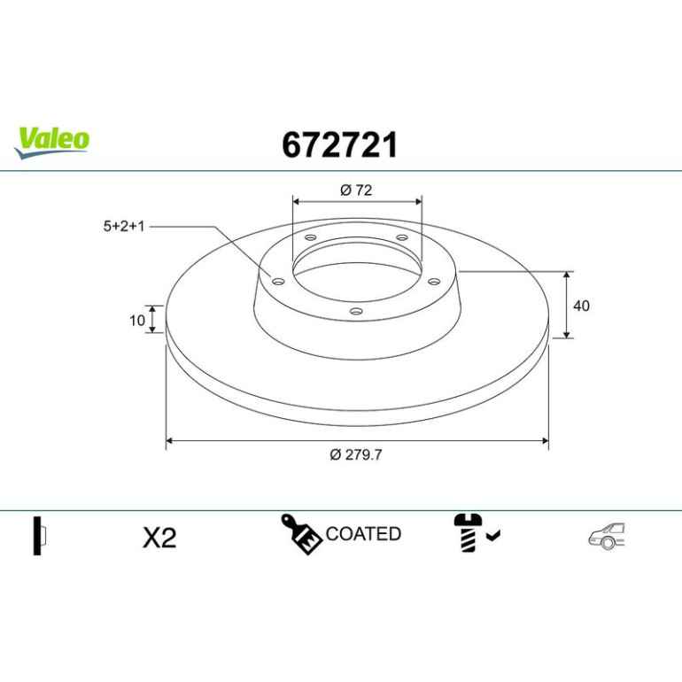 Bremsscheibe 672721 Bremsscheibe 672721