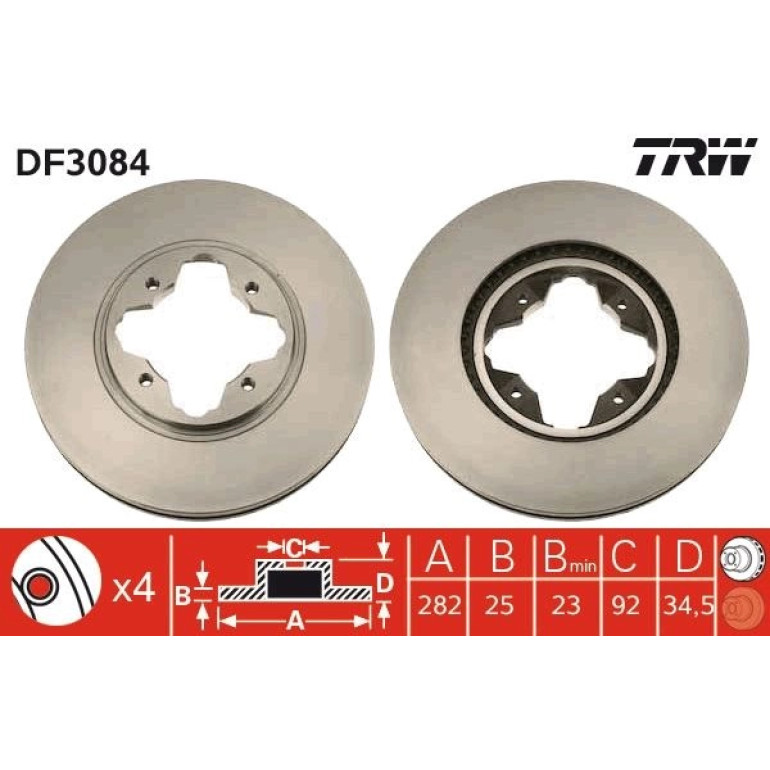 Bremsscheibe DF3084