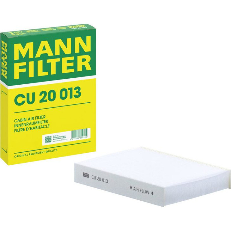 MANN-FILTER CU 20 013 Innenraumfilter, Partikelfilter MANN-FILTER CU 20 013 Innenraumfilter, Partikelfilter
