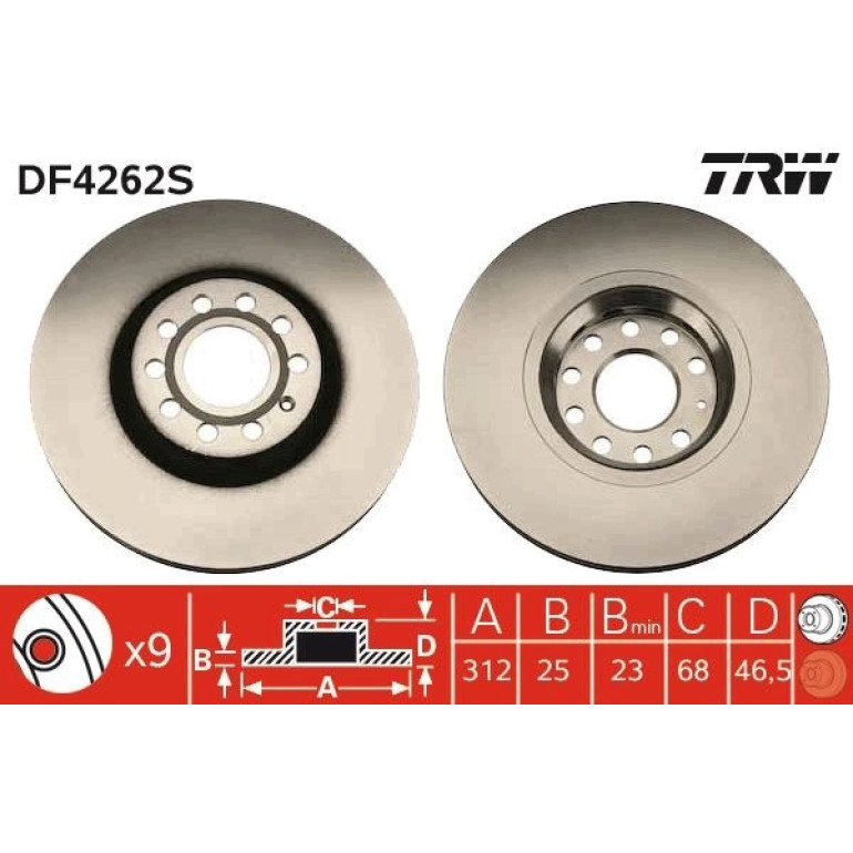 Bremsscheibe DF4262S