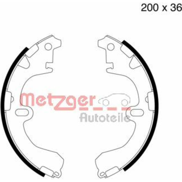 Bremsbackensatz MG 505 Bremsbackensatz MG 505