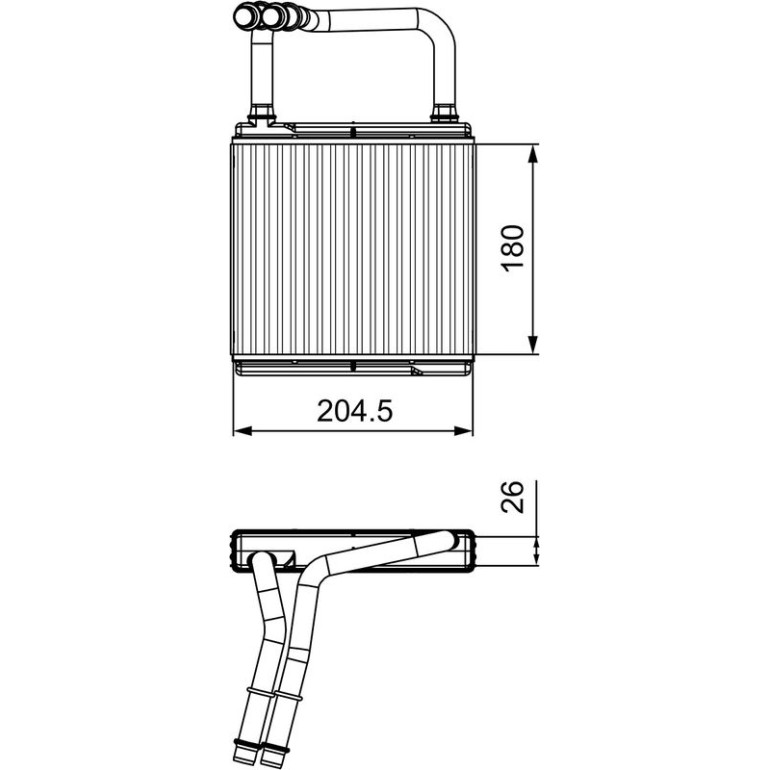 Wärmetauscher, Innenraumheizung 811526