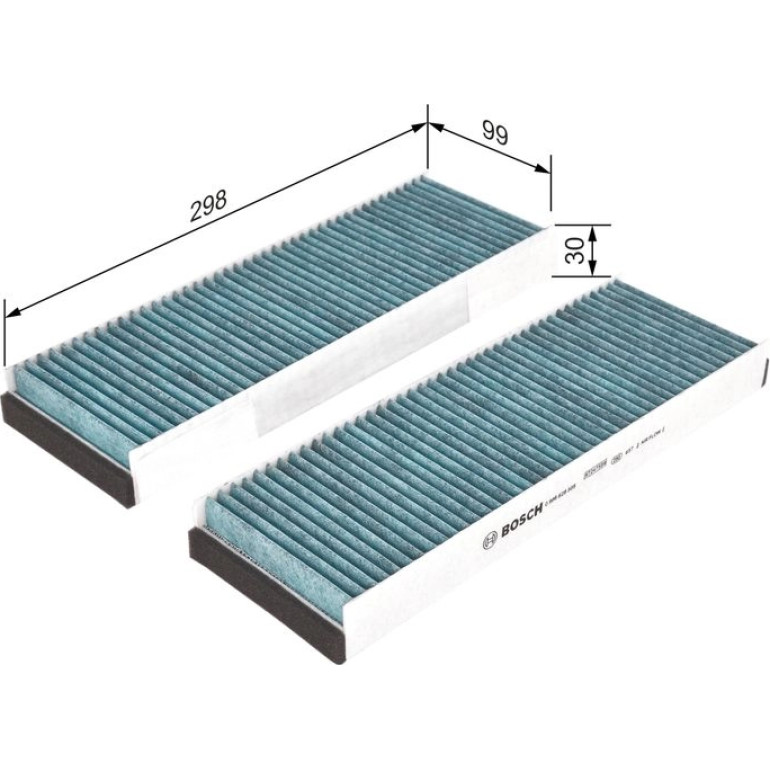 BOSCH 0 986 628 505 Innenraumfilter FILTER+