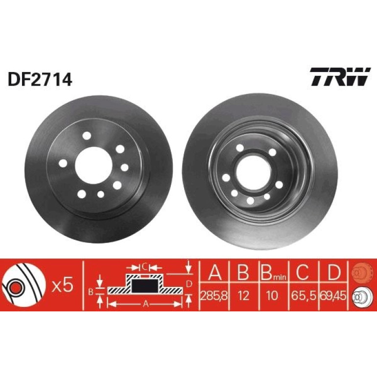 Bremsscheibe DF2714