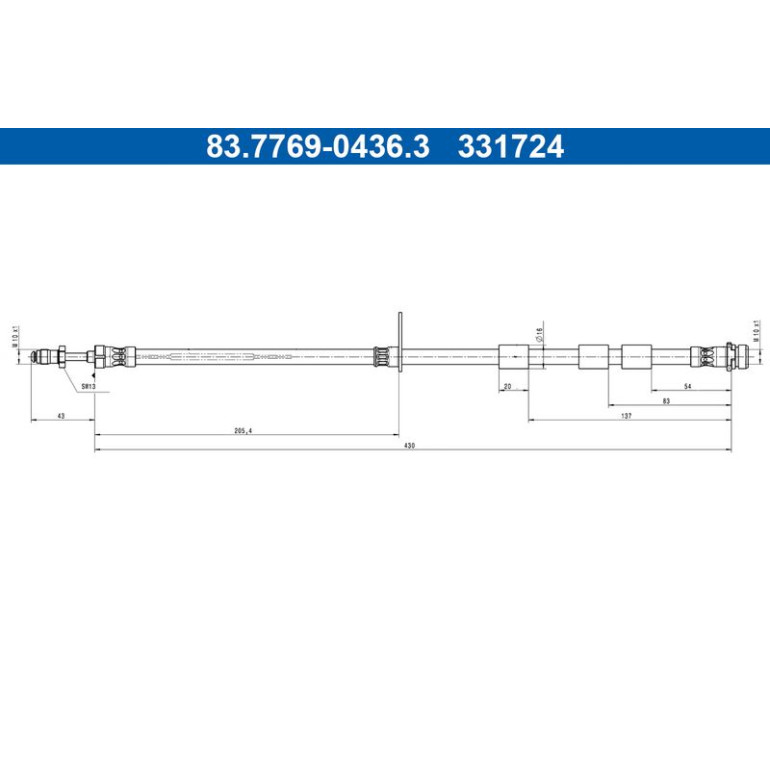 Bremsschlauch 83.7769-0436.3 Bremsschlauch 83.7769-0436.3