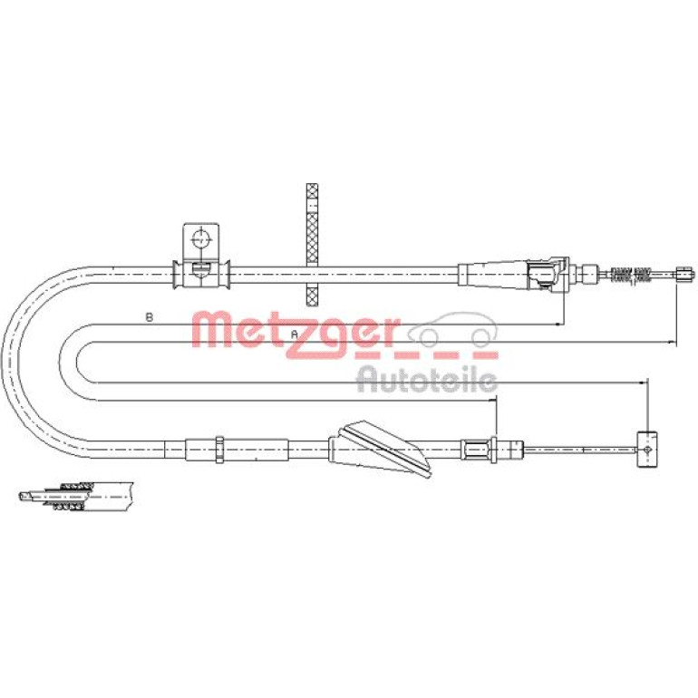 Seilzug, Feststellbremse 11.5745 Seilzug, Feststellbremse 11.5745