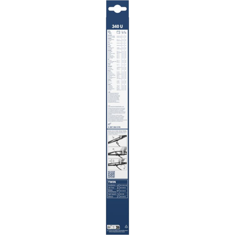 BOSCH 340 U Scheibenwischer Twin 3 397 004 578 BOSCH 340 U Scheibenwischer Twin 3 397 004 578