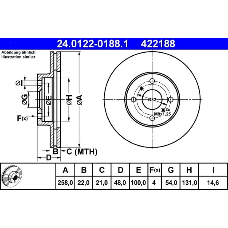 Bremsscheibe 24.0122-0188.1