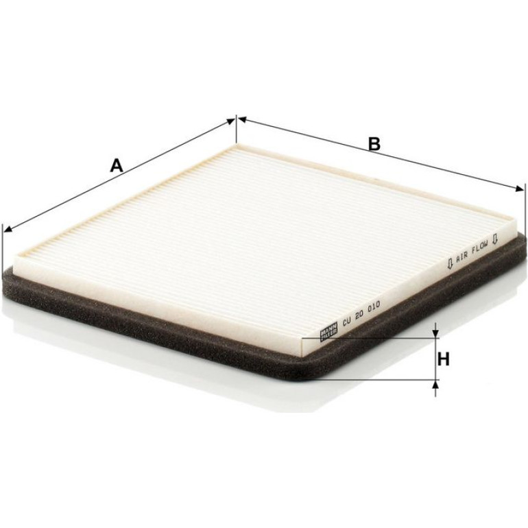 MANN-FILTER CU 20 010 Innenraumfilter, Partikelfilter MANN-FILTER CU 20 010 Innenraumfilter, Partikelfilter