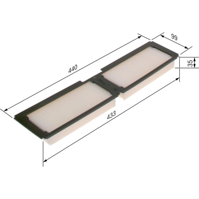 BOSCH 1 987 431 165 Innenraumfilter BOSCH 1 987 431 165 Innenraumfilter