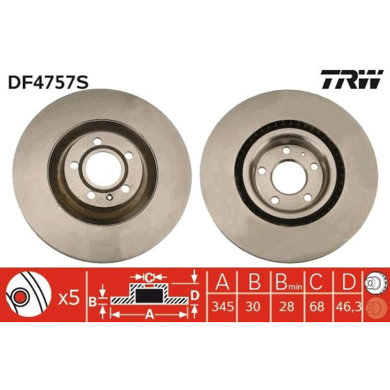 Bremsscheibe DF4757S Bremsscheibe DF4757S