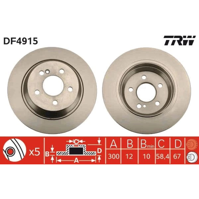 Bremsscheibe DF4915