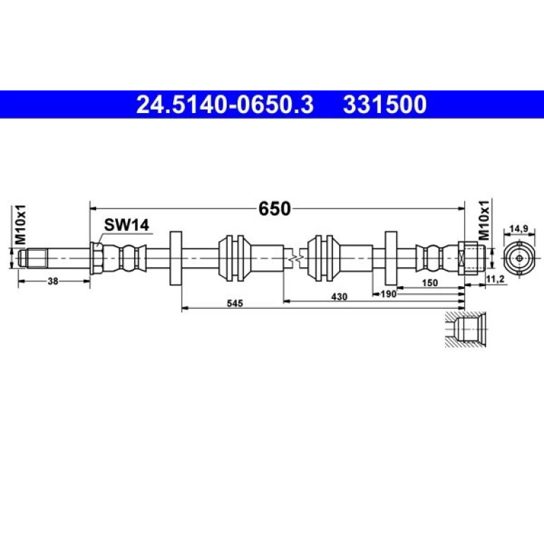 Bremsschlauch 24.5140-0650.3