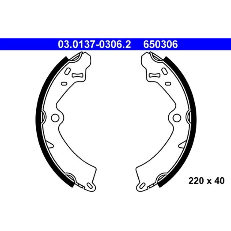 Bremsbackensatz 03.0137-0306.2 Bremsbackensatz 03.0137-0306.2