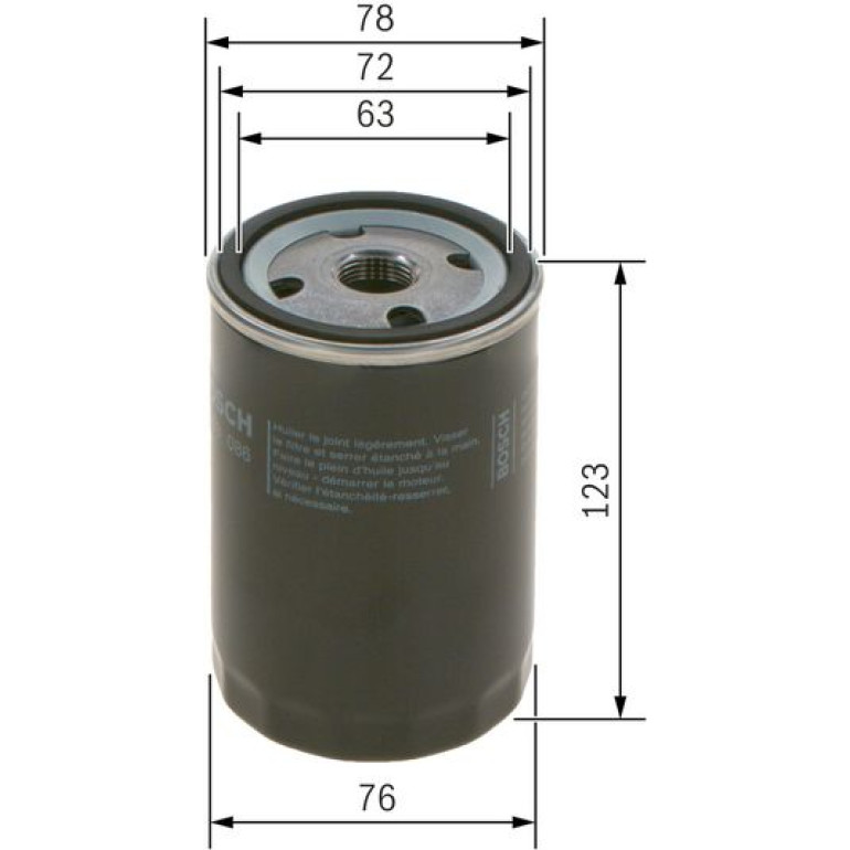 BOSCH 0 451 103 086 Ölfilter BOSCH 0 451 103 086 Ölfilter