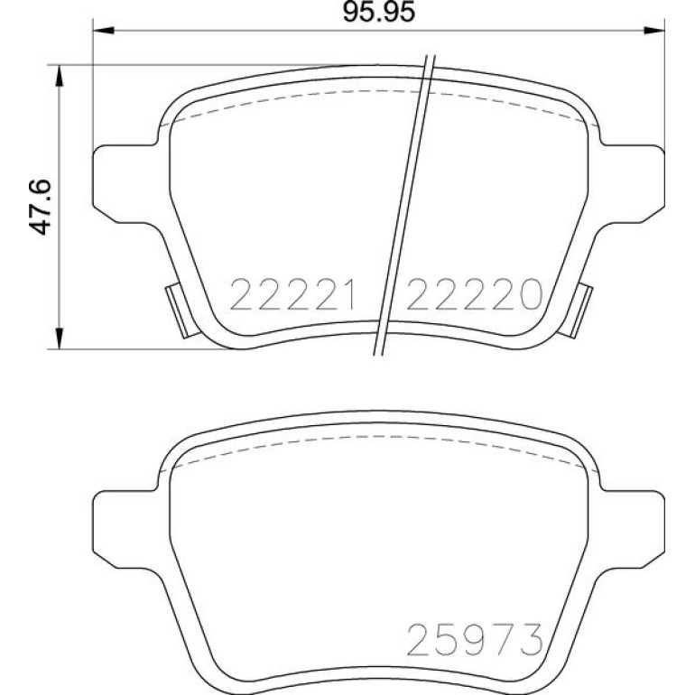 Bremsbelagsatz, Scheibenbremse P 59 086 Bremsbelagsatz, Scheibenbremse P 59 086