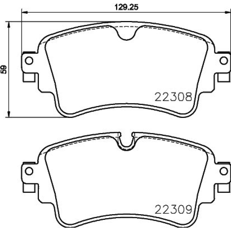 Bremsbelagsatz, Scheibenbremse 8DB 355 024-791