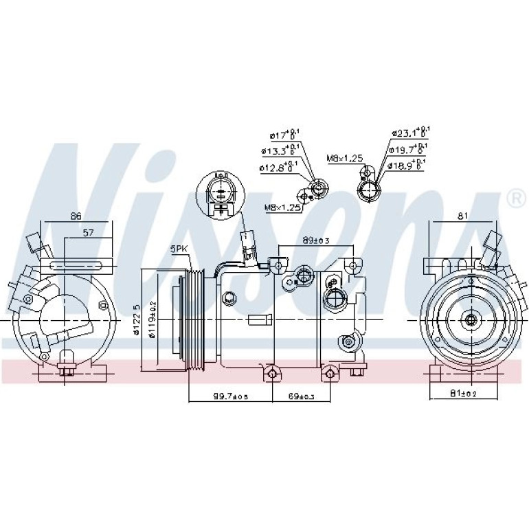 Kompressor, Klimaanlage 890240 Kompressor, Klimaanlage 890240