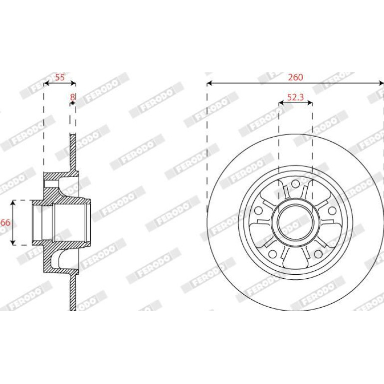 Bremsscheibe DDF2824C-1 Bremsscheibe DDF2824C-1