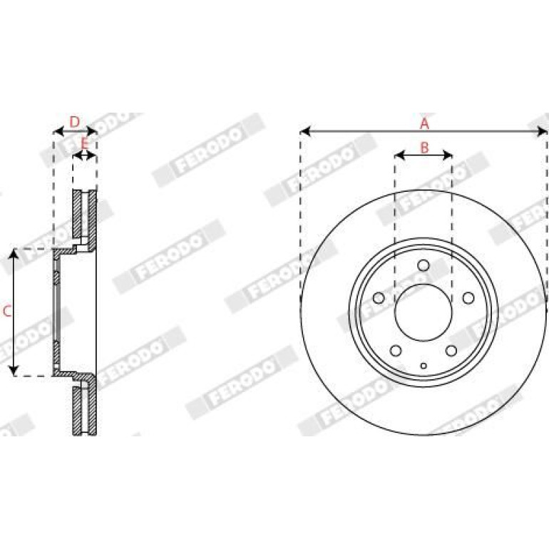Bremsscheibe DDF2849C Bremsscheibe DDF2849C