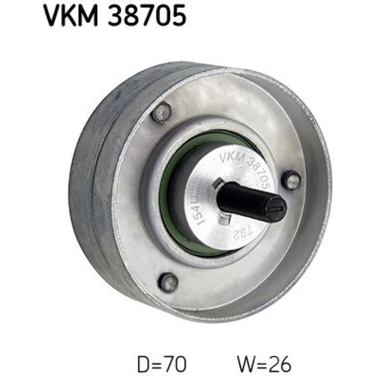 Umlenk-/Führungsrolle, Keilrippenriemen VKM 38705 Umlenk-/Führungsrolle, Keilrippenriemen VKM 38705