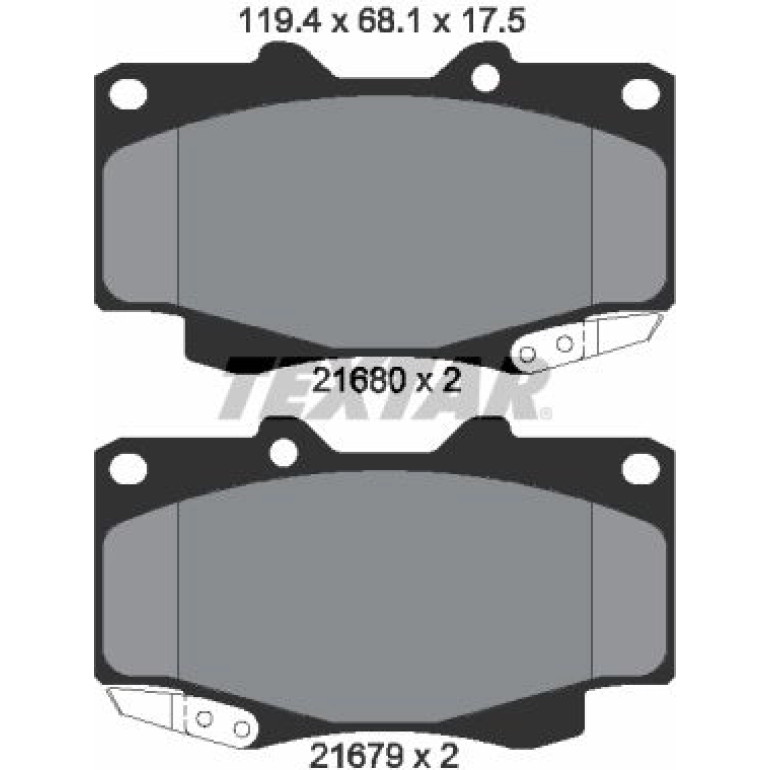 Bremsbelagsatz, Scheibenbremse 2168003 Bremsbelagsatz, Scheibenbremse 2168003