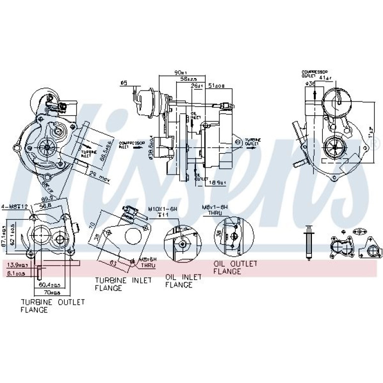 Nissens Turbolader 93073