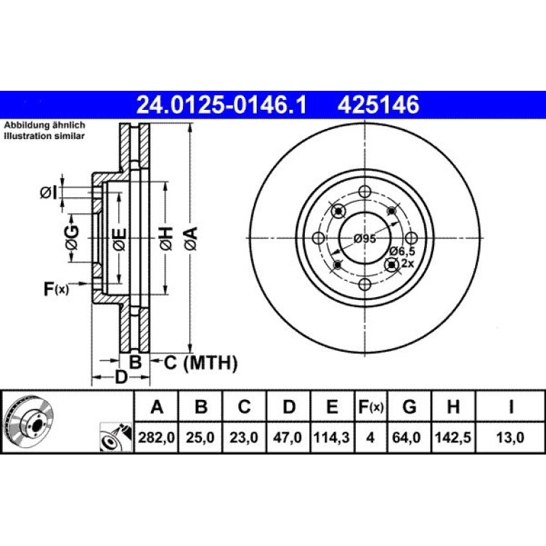 Bremsscheibe 24.0125-0146.1