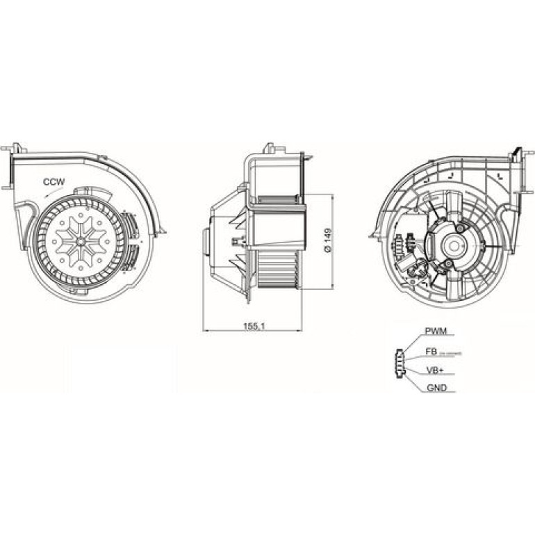 Innenraumgebläse AB 83 000S
