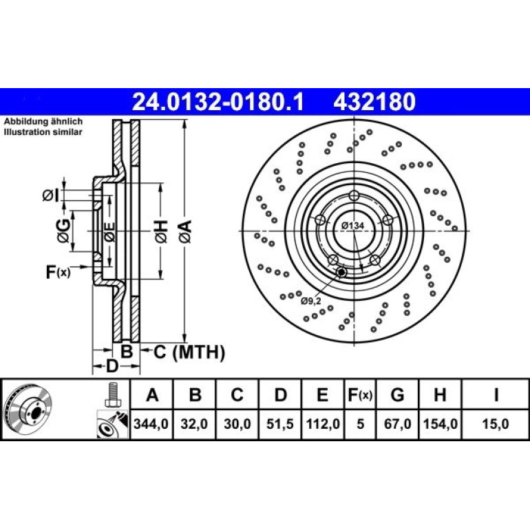 Bremsscheibe 24.0132-0180.1