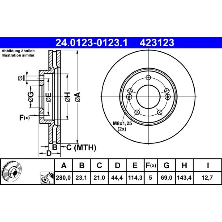 Bremsscheibe 24.0123-0123.1