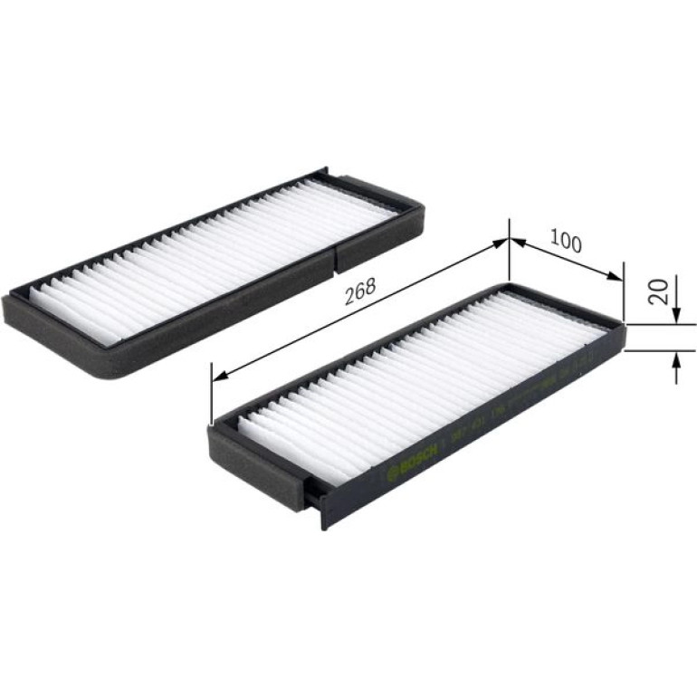 BOSCH 1 987 431 176 Innenraumfilter BOSCH 1 987 431 176 Innenraumfilter