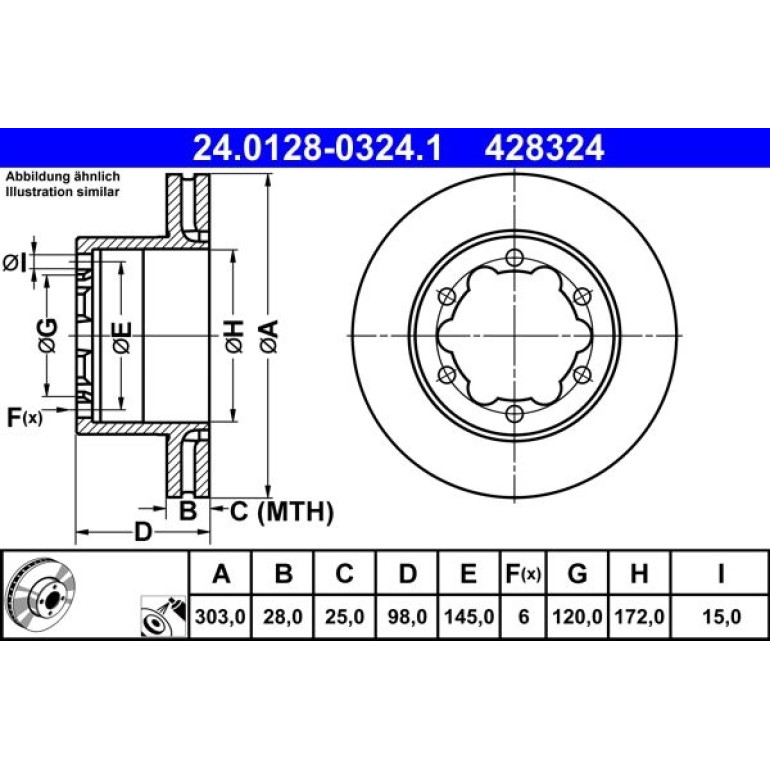 Bremsscheibe 24.0128-0324.1