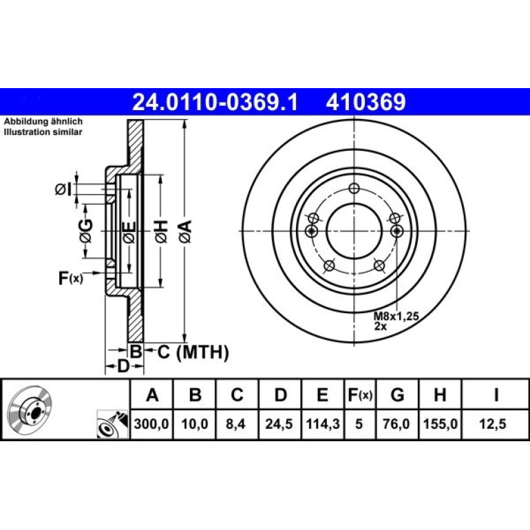 Bremsscheibe 24.0110-0369.1