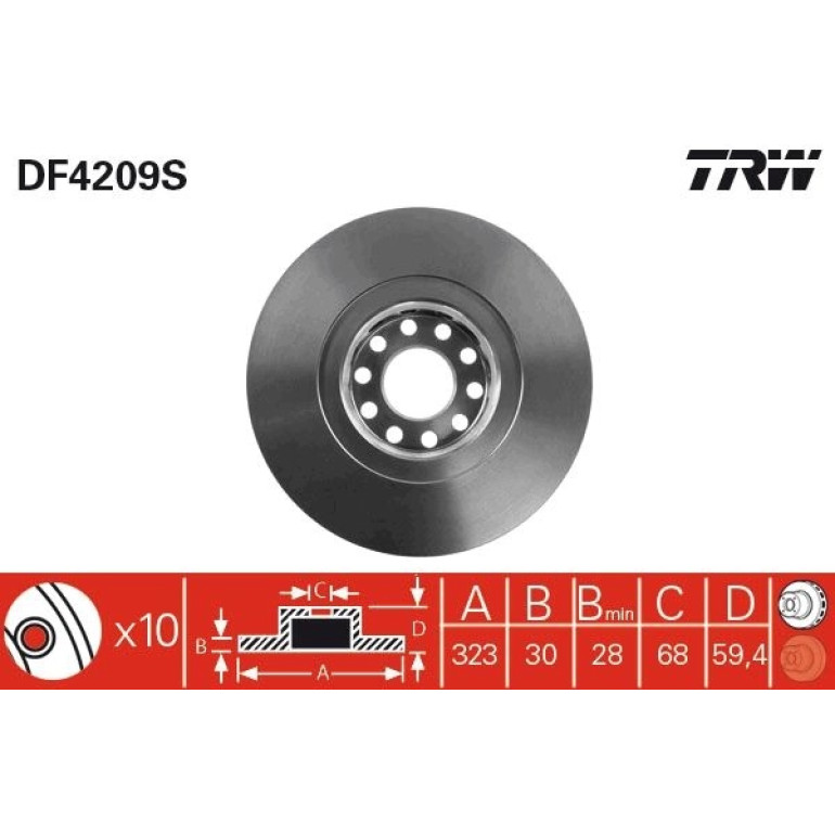 Bremsscheibe DF4209S Bremsscheibe DF4209S