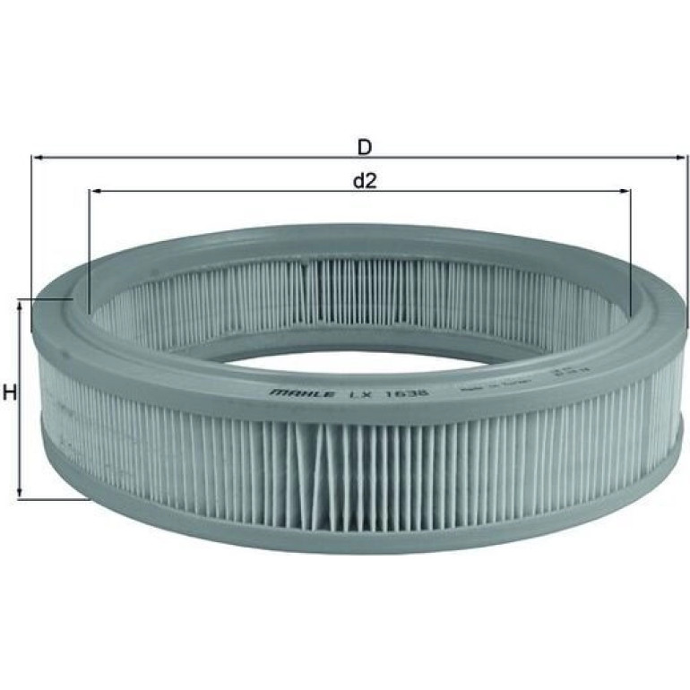 Luftfilter LX 1638 Luftfilter LX 1638