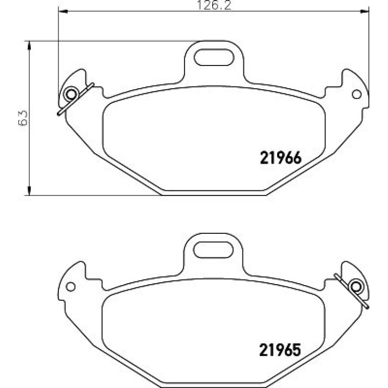 Bremsbelagsatz, Scheibenbremse 8DB 355 019-351