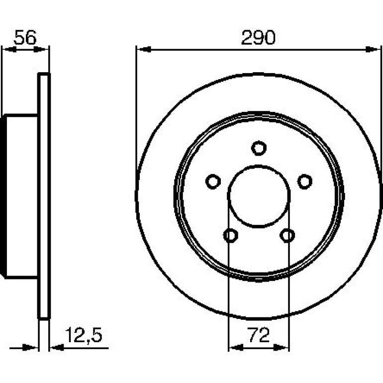 Bremsscheibe 0 986 479 102 Bremsscheibe 0 986 479 102