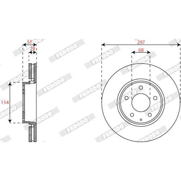 Bremsscheibe DDF2849C Bremsscheibe DDF2849C